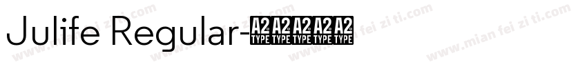 Julife Regular字体转换